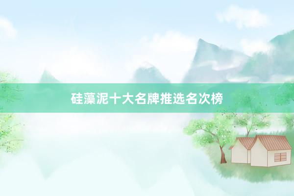 硅藻泥十大名牌推选名次榜