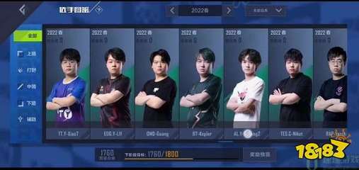 lol电竞选手名单